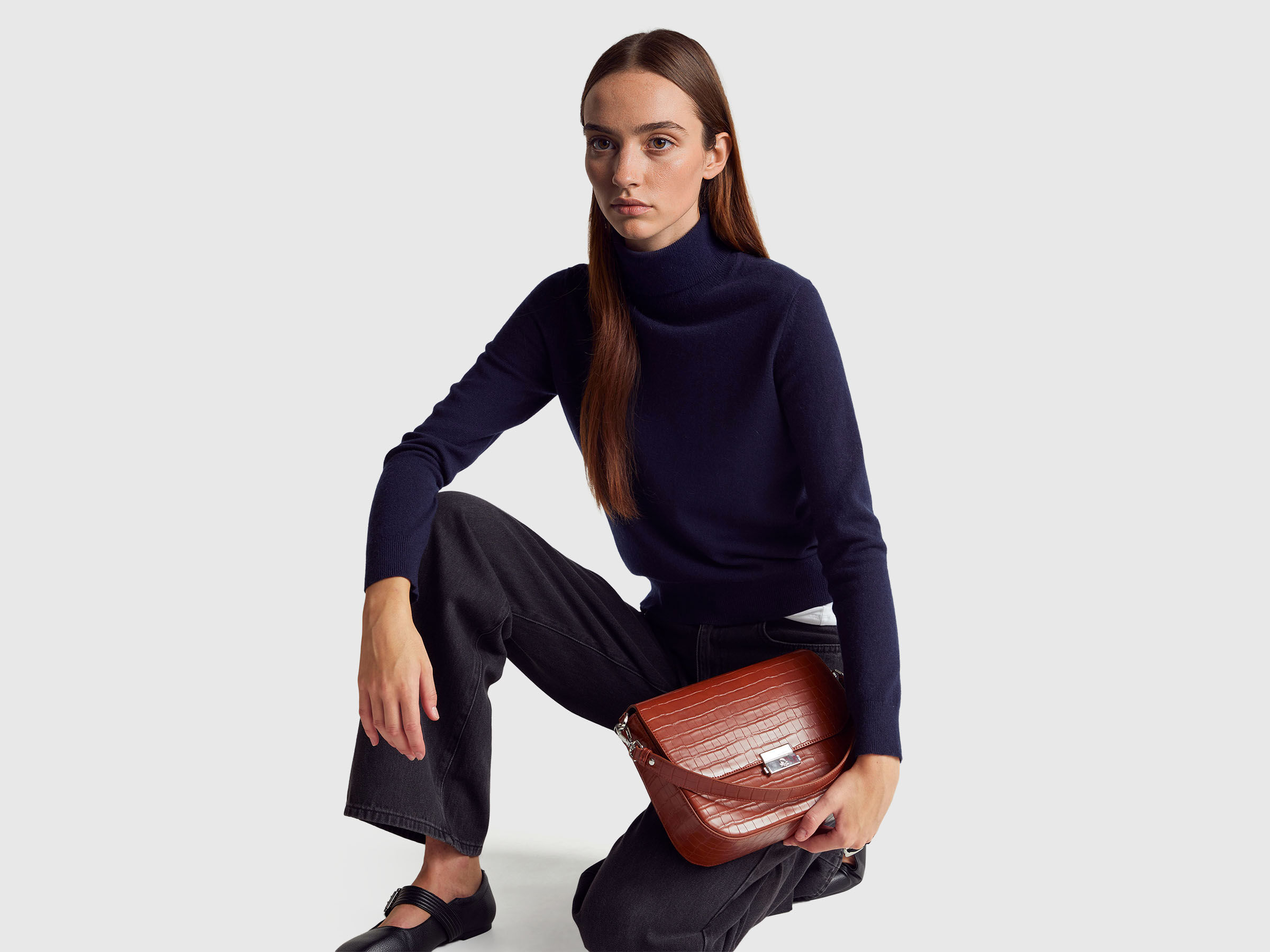 TURTLE NECK SWEATER Women image number 3